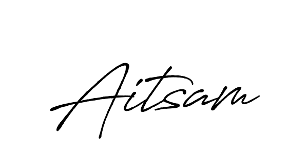Also You can easily find your signature by using the search form. We will create Aitsam name handwritten signature images for you free of cost using Antro_Vectra_Bolder sign style. Aitsam signature style 7 images and pictures png