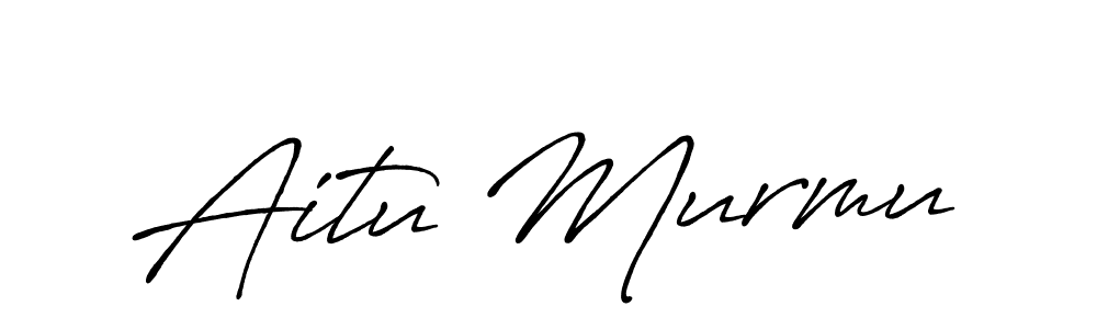 Antro_Vectra_Bolder is a professional signature style that is perfect for those who want to add a touch of class to their signature. It is also a great choice for those who want to make their signature more unique. Get Aitu Murmu name to fancy signature for free. Aitu Murmu signature style 7 images and pictures png