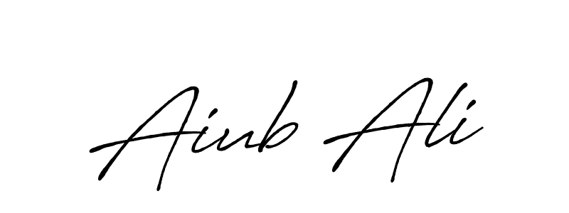 Create a beautiful signature design for name Aiub Ali. With this signature (Antro_Vectra_Bolder) fonts, you can make a handwritten signature for free. Aiub Ali signature style 7 images and pictures png