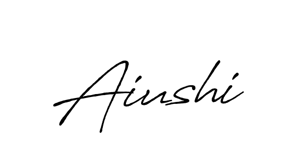 Similarly Antro_Vectra_Bolder is the best handwritten signature design. Signature creator online .You can use it as an online autograph creator for name Aiushi. Aiushi signature style 7 images and pictures png