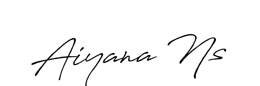 Aiyana Ns stylish signature style. Best Handwritten Sign (Antro_Vectra_Bolder) for my name. Handwritten Signature Collection Ideas for my name Aiyana Ns. Aiyana Ns signature style 7 images and pictures png