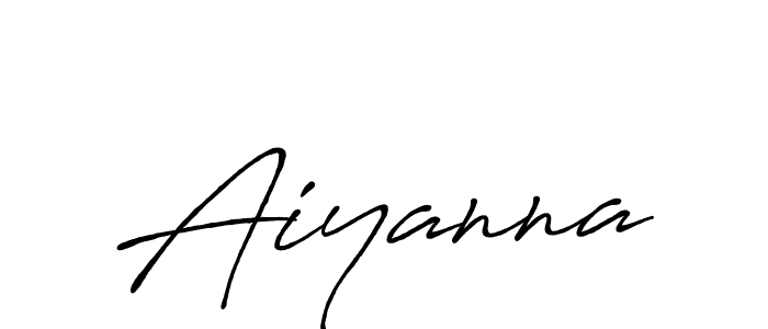 The best way (Antro_Vectra_Bolder) to make a short signature is to pick only two or three words in your name. The name Aiyanna include a total of six letters. For converting this name. Aiyanna signature style 7 images and pictures png