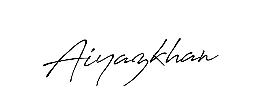 How to make Aiyazkhan signature? Antro_Vectra_Bolder is a professional autograph style. Create handwritten signature for Aiyazkhan name. Aiyazkhan signature style 7 images and pictures png