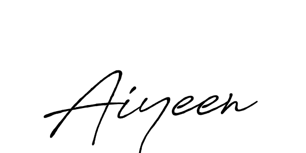 Make a beautiful signature design for name Aiyeen. Use this online signature maker to create a handwritten signature for free. Aiyeen signature style 7 images and pictures png