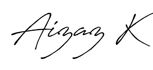 Design your own signature with our free online signature maker. With this signature software, you can create a handwritten (Antro_Vectra_Bolder) signature for name Aizaz K. Aizaz K signature style 7 images and pictures png
