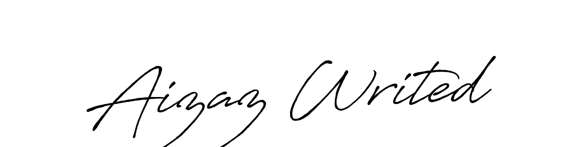 It looks lik you need a new signature style for name Aizaz Writed. Design unique handwritten (Antro_Vectra_Bolder) signature with our free signature maker in just a few clicks. Aizaz Writed signature style 7 images and pictures png
