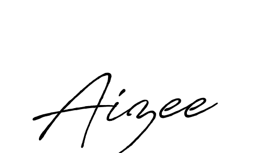 Make a beautiful signature design for name Aizee. With this signature (Antro_Vectra_Bolder) style, you can create a handwritten signature for free. Aizee signature style 7 images and pictures png