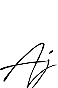 Aj stylish signature style. Best Handwritten Sign (Antro_Vectra_Bolder) for my name. Handwritten Signature Collection Ideas for my name Aj. Aj signature style 7 images and pictures png