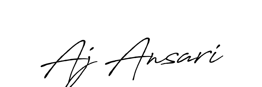 Similarly Antro_Vectra_Bolder is the best handwritten signature design. Signature creator online .You can use it as an online autograph creator for name Aj Ansari. Aj Ansari signature style 7 images and pictures png