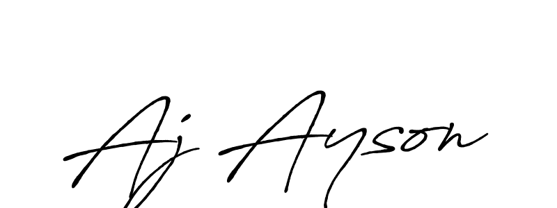 Use a signature maker to create a handwritten signature online. With this signature software, you can design (Antro_Vectra_Bolder) your own signature for name Aj Ayson. Aj Ayson signature style 7 images and pictures png