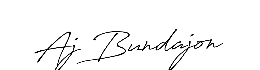 Create a beautiful signature design for name Aj Bundajon. With this signature (Antro_Vectra_Bolder) fonts, you can make a handwritten signature for free. Aj Bundajon signature style 7 images and pictures png