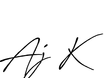 Create a beautiful signature design for name Aj K. With this signature (Antro_Vectra_Bolder) fonts, you can make a handwritten signature for free. Aj K signature style 7 images and pictures png