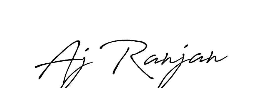 Design your own signature with our free online signature maker. With this signature software, you can create a handwritten (Antro_Vectra_Bolder) signature for name Aj Ranjan. Aj Ranjan signature style 7 images and pictures png