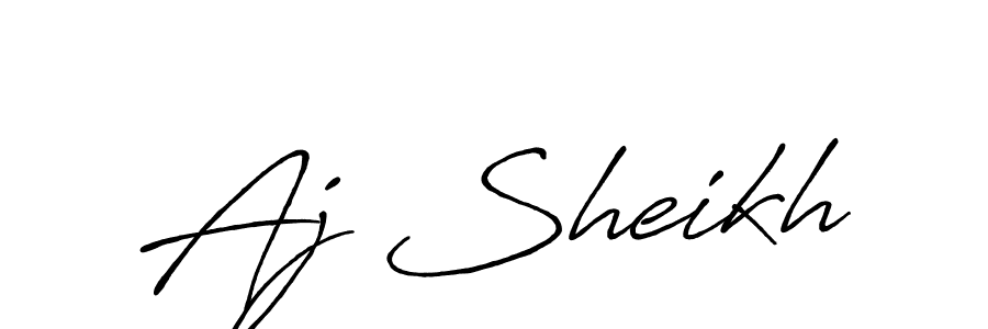 How to Draw Aj Sheikh signature style? Antro_Vectra_Bolder is a latest design signature styles for name Aj Sheikh. Aj Sheikh signature style 7 images and pictures png