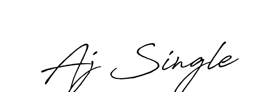 It looks lik you need a new signature style for name Aj Single. Design unique handwritten (Antro_Vectra_Bolder) signature with our free signature maker in just a few clicks. Aj Single signature style 7 images and pictures png