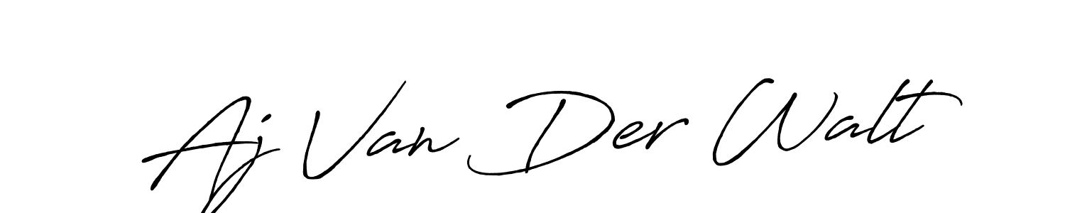 Also we have Aj Van Der Walt name is the best signature style. Create professional handwritten signature collection using Antro_Vectra_Bolder autograph style. Aj Van Der Walt signature style 7 images and pictures png
