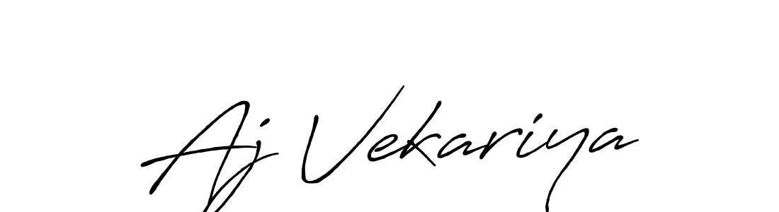 It looks lik you need a new signature style for name Aj Vekariya. Design unique handwritten (Antro_Vectra_Bolder) signature with our free signature maker in just a few clicks. Aj Vekariya signature style 7 images and pictures png
