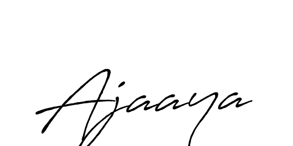 Make a beautiful signature design for name Ajaaya. With this signature (Antro_Vectra_Bolder) style, you can create a handwritten signature for free. Ajaaya signature style 7 images and pictures png