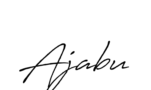 Ajabu stylish signature style. Best Handwritten Sign (Antro_Vectra_Bolder) for my name. Handwritten Signature Collection Ideas for my name Ajabu. Ajabu signature style 7 images and pictures png