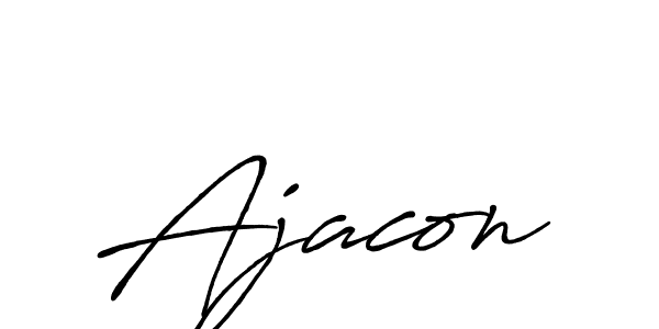 Design your own signature with our free online signature maker. With this signature software, you can create a handwritten (Antro_Vectra_Bolder) signature for name Ajacon. Ajacon signature style 7 images and pictures png