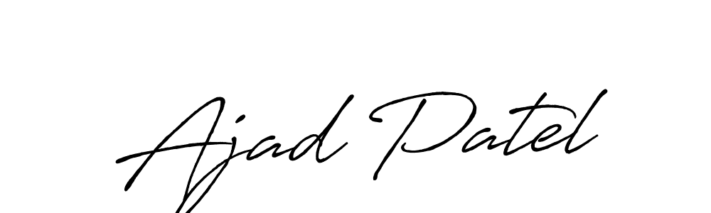 Similarly Antro_Vectra_Bolder is the best handwritten signature design. Signature creator online .You can use it as an online autograph creator for name Ajad Patel. Ajad Patel signature style 7 images and pictures png