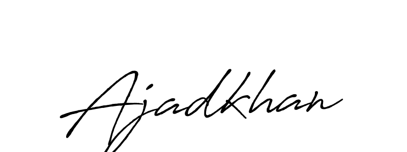 How to make Ajadkhan signature? Antro_Vectra_Bolder is a professional autograph style. Create handwritten signature for Ajadkhan name. Ajadkhan signature style 7 images and pictures png