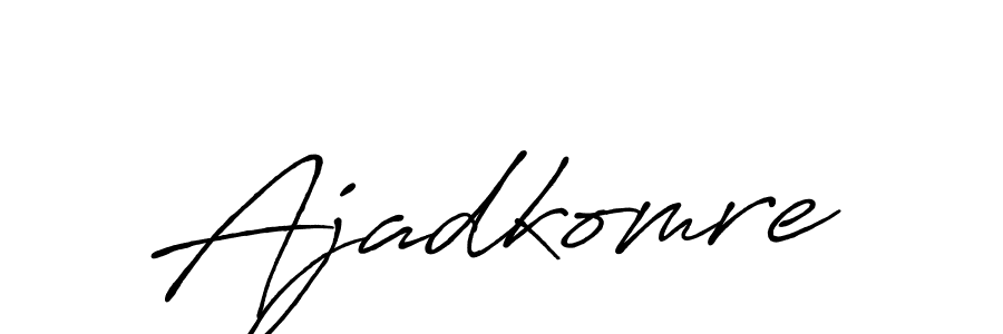 Make a beautiful signature design for name Ajadkomre. Use this online signature maker to create a handwritten signature for free. Ajadkomre signature style 7 images and pictures png