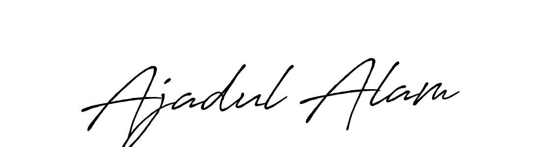 Ajadul Alam stylish signature style. Best Handwritten Sign (Antro_Vectra_Bolder) for my name. Handwritten Signature Collection Ideas for my name Ajadul Alam. Ajadul Alam signature style 7 images and pictures png
