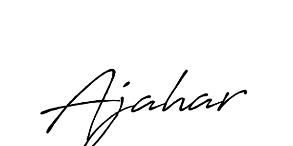 Ajahar stylish signature style. Best Handwritten Sign (Antro_Vectra_Bolder) for my name. Handwritten Signature Collection Ideas for my name Ajahar. Ajahar signature style 7 images and pictures png