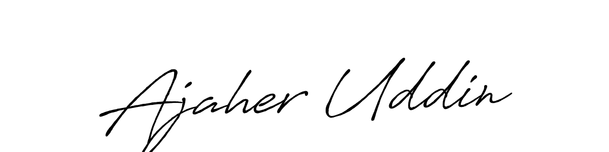 You should practise on your own different ways (Antro_Vectra_Bolder) to write your name (Ajaher Uddin) in signature. don't let someone else do it for you. Ajaher Uddin signature style 7 images and pictures png