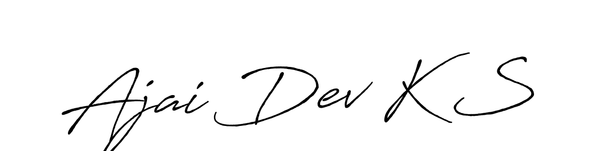Make a beautiful signature design for name Ajai Dev K S. Use this online signature maker to create a handwritten signature for free. Ajai Dev K S signature style 7 images and pictures png