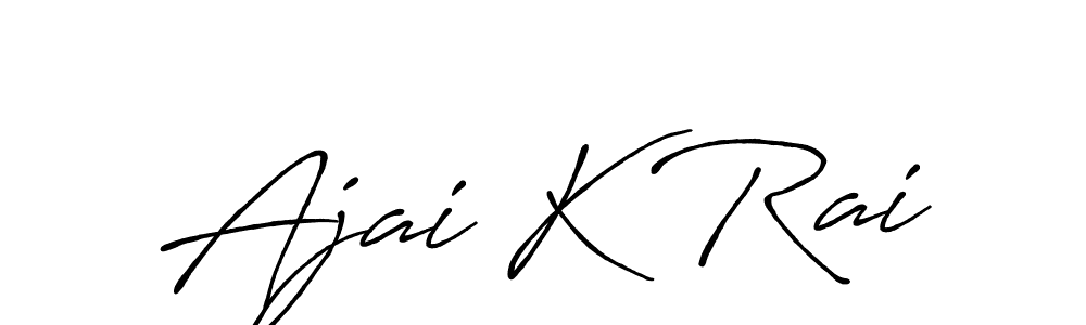 See photos of Ajai K Rai official signature by Spectra . Check more albums & portfolios. Read reviews & check more about Antro_Vectra_Bolder font. Ajai K Rai signature style 7 images and pictures png