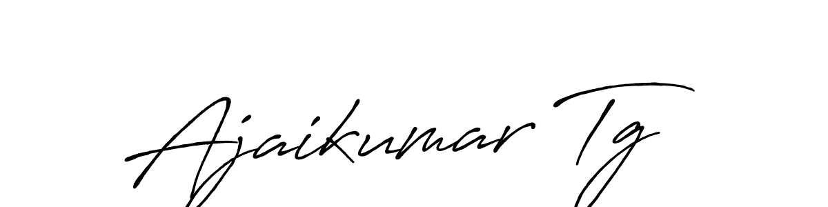 Create a beautiful signature design for name Ajaikumar Tg. With this signature (Antro_Vectra_Bolder) fonts, you can make a handwritten signature for free. Ajaikumar Tg signature style 7 images and pictures png