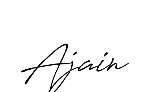 Also You can easily find your signature by using the search form. We will create Ajain name handwritten signature images for you free of cost using Antro_Vectra_Bolder sign style. Ajain signature style 7 images and pictures png