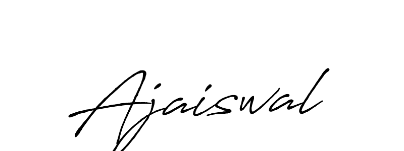 Use a signature maker to create a handwritten signature online. With this signature software, you can design (Antro_Vectra_Bolder) your own signature for name Ajaiswal. Ajaiswal signature style 7 images and pictures png