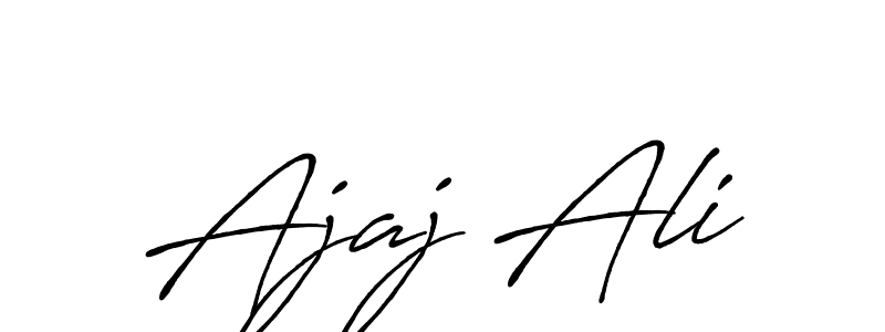 Design your own signature with our free online signature maker. With this signature software, you can create a handwritten (Antro_Vectra_Bolder) signature for name Ajaj Ali. Ajaj Ali signature style 7 images and pictures png
