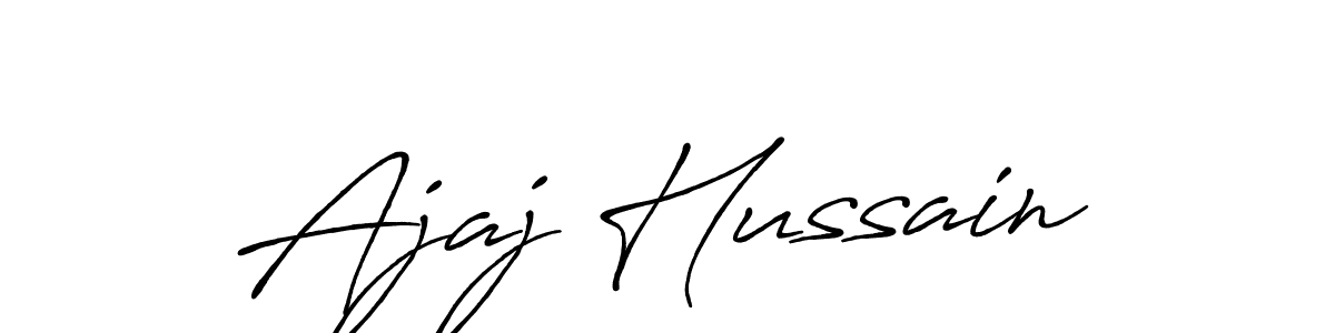 Also You can easily find your signature by using the search form. We will create Ajaj Hussain name handwritten signature images for you free of cost using Antro_Vectra_Bolder sign style. Ajaj Hussain signature style 7 images and pictures png