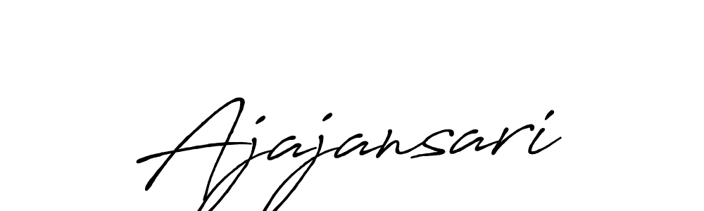 if you are searching for the best signature style for your name Ajajansari. so please give up your signature search. here we have designed multiple signature styles  using Antro_Vectra_Bolder. Ajajansari signature style 7 images and pictures png