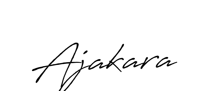 Make a beautiful signature design for name Ajakara. With this signature (Antro_Vectra_Bolder) style, you can create a handwritten signature for free. Ajakara signature style 7 images and pictures png