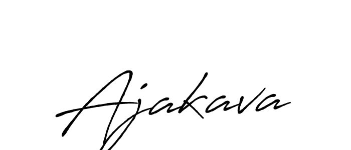 Ajakava stylish signature style. Best Handwritten Sign (Antro_Vectra_Bolder) for my name. Handwritten Signature Collection Ideas for my name Ajakava. Ajakava signature style 7 images and pictures png