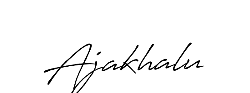 if you are searching for the best signature style for your name Ajakhalu. so please give up your signature search. here we have designed multiple signature styles  using Antro_Vectra_Bolder. Ajakhalu signature style 7 images and pictures png