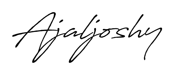 Create a beautiful signature design for name Ajaljoshy. With this signature (Antro_Vectra_Bolder) fonts, you can make a handwritten signature for free. Ajaljoshy signature style 7 images and pictures png