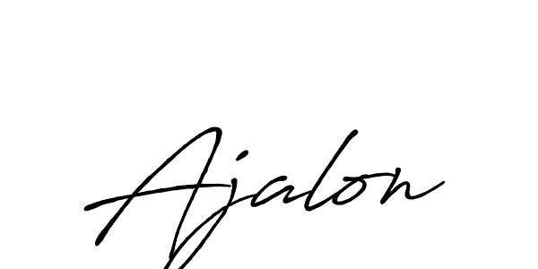 Make a beautiful signature design for name Ajalon. With this signature (Antro_Vectra_Bolder) style, you can create a handwritten signature for free. Ajalon signature style 7 images and pictures png