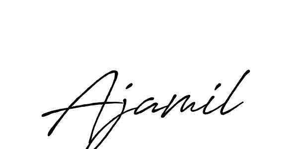 You should practise on your own different ways (Antro_Vectra_Bolder) to write your name (Ajamil) in signature. don't let someone else do it for you. Ajamil signature style 7 images and pictures png
