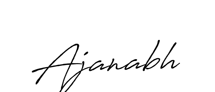 Create a beautiful signature design for name Ajanabh. With this signature (Antro_Vectra_Bolder) fonts, you can make a handwritten signature for free. Ajanabh signature style 7 images and pictures png