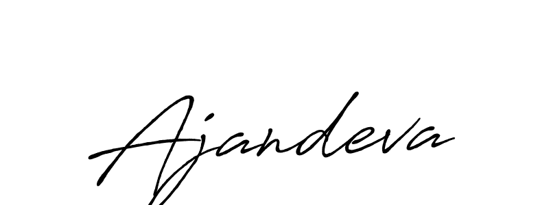 Design your own signature with our free online signature maker. With this signature software, you can create a handwritten (Antro_Vectra_Bolder) signature for name Ajandeva. Ajandeva signature style 7 images and pictures png