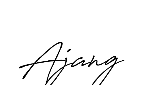 How to make Ajang name signature. Use Antro_Vectra_Bolder style for creating short signs online. This is the latest handwritten sign. Ajang signature style 7 images and pictures png