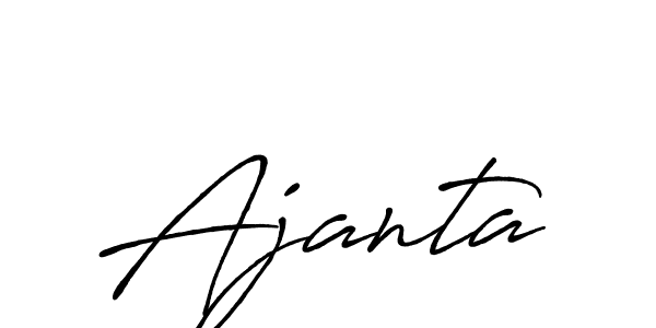 Make a beautiful signature design for name Ajanta. Use this online signature maker to create a handwritten signature for free. Ajanta signature style 7 images and pictures png