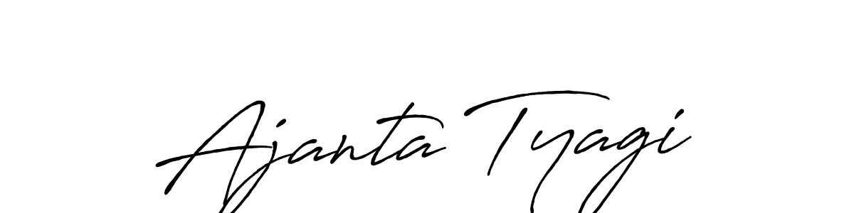 Also we have Ajanta Tyagi name is the best signature style. Create professional handwritten signature collection using Antro_Vectra_Bolder autograph style. Ajanta Tyagi signature style 7 images and pictures png