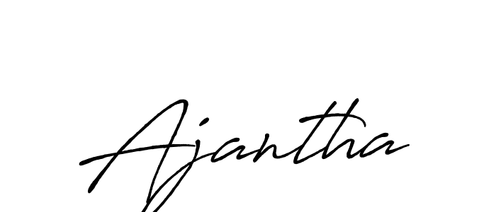 Also we have Ajantha name is the best signature style. Create professional handwritten signature collection using Antro_Vectra_Bolder autograph style. Ajantha signature style 7 images and pictures png